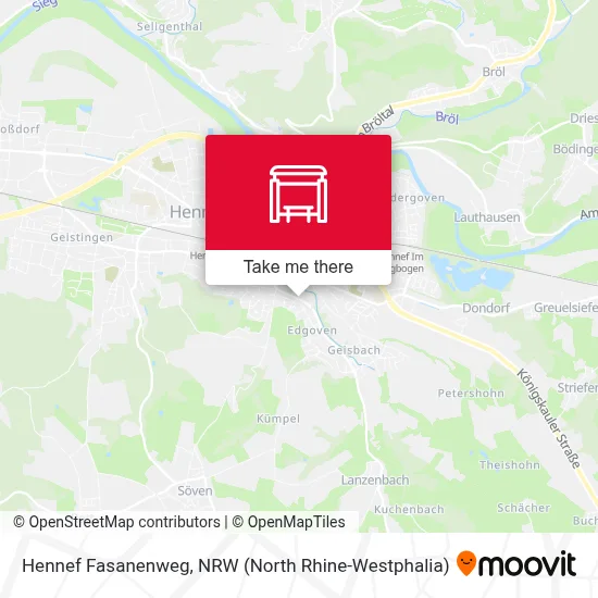Hennef Fasanenweg map