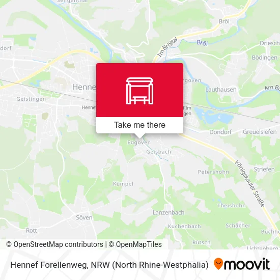 Карта Hennef Forellenweg