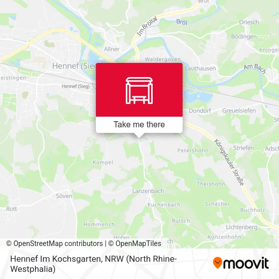Карта Hennef Im Kochsgarten