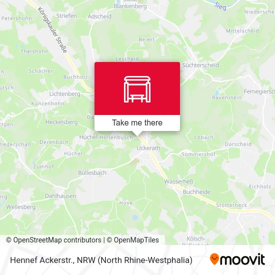 Карта Hennef Ackerstr.