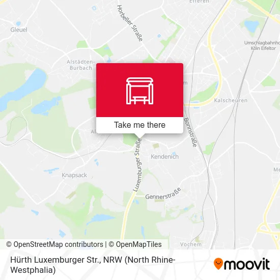 Hürth Luxemburger Str. map