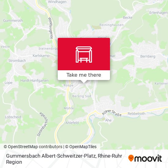 Gummersbach Albert-Schweitzer-Platz map