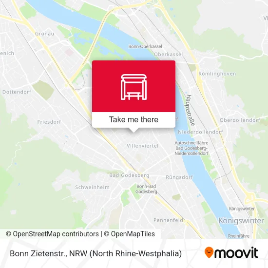 Карта Bonn Zietenstr.