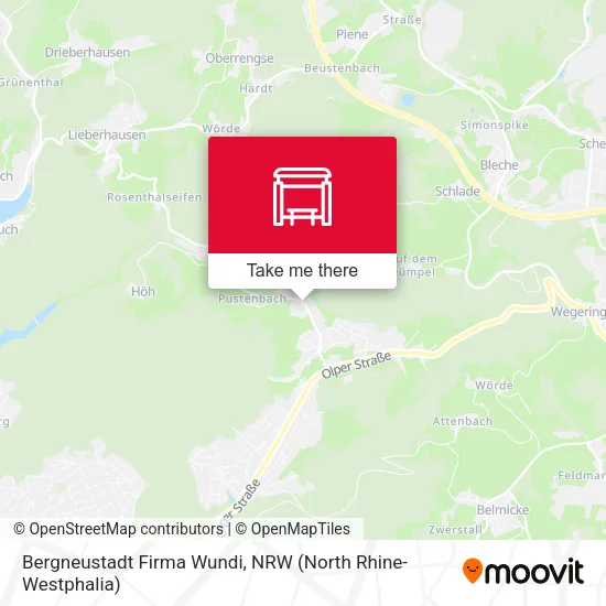 Карта Bergneustadt Firma Wundi