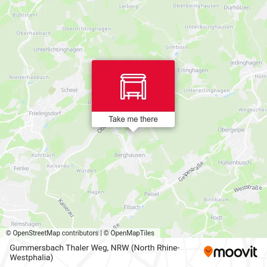 Карта Gummersbach Thaler Weg