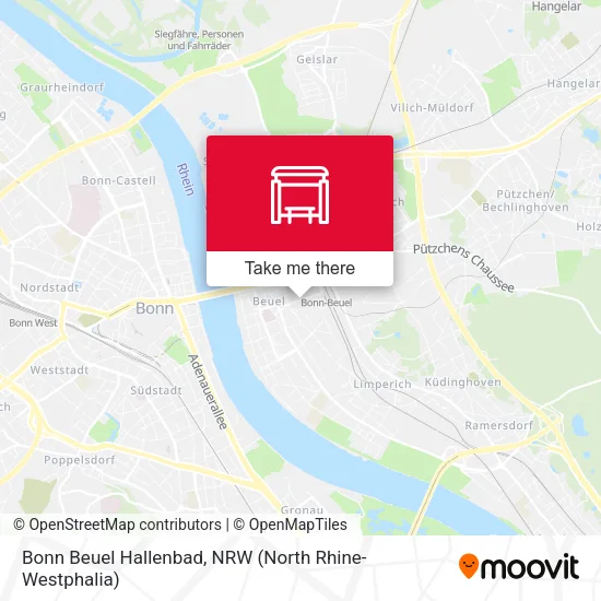 Карта Bonn Beuel Hallenbad