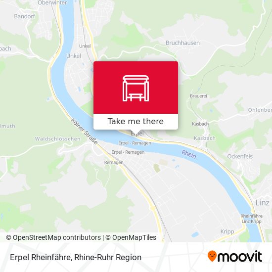 Erpel Rheinfähre map