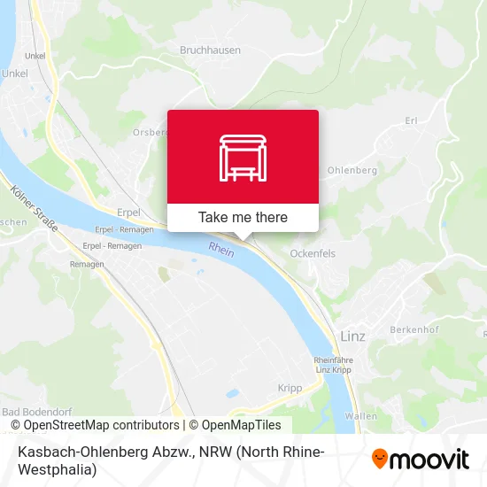 Kasbach-Ohlenberg Abzw. map