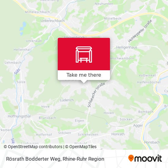 Rösrath Bodderter Weg map