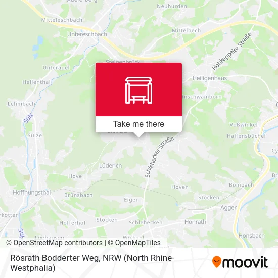 Карта Rösrath Bodderter Weg