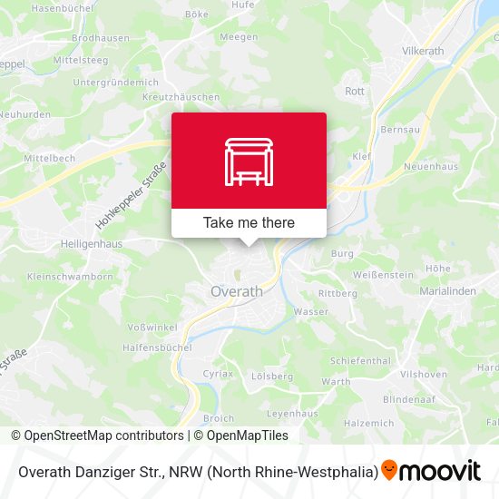 Карта Overath Danziger Str.