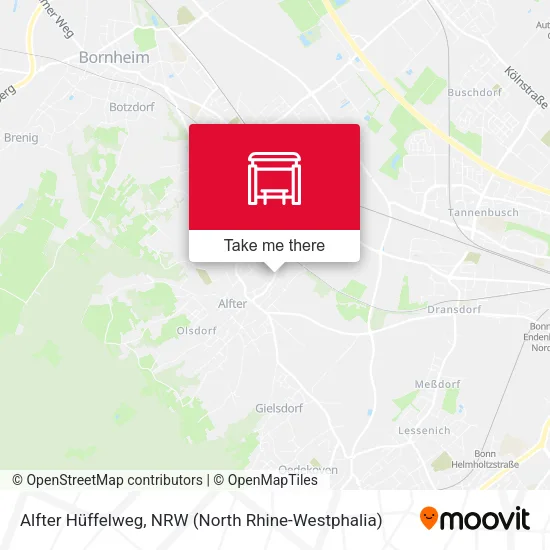Карта Alfter Hüffelweg
