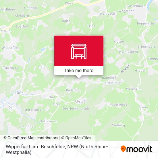 Карта Wipperfürth am Buschfelde