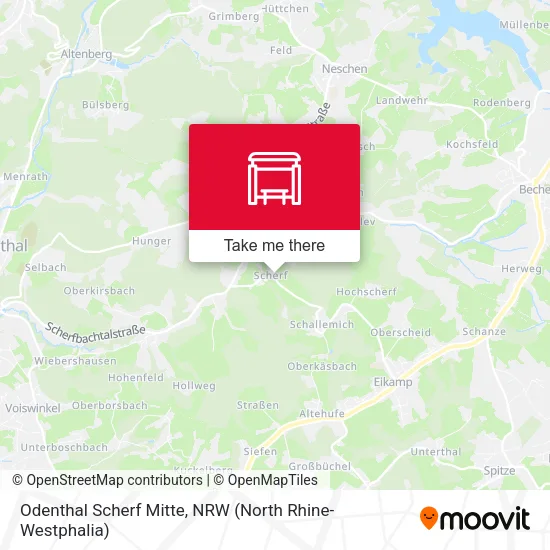 Карта Odenthal Scherf Mitte