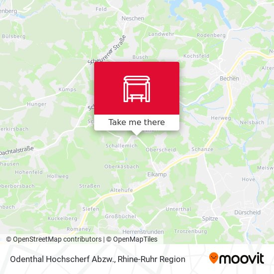 Odenthal Hochscherf Abzw. map