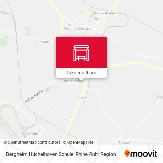 Bergheim Hüchelhoven Schule map