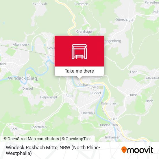 Windeck Rosbach Mitte map