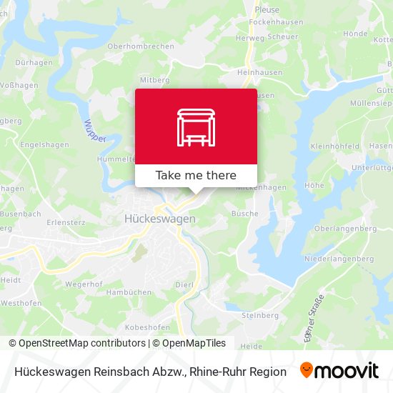 Hückeswagen Reinsbach Abzw. map