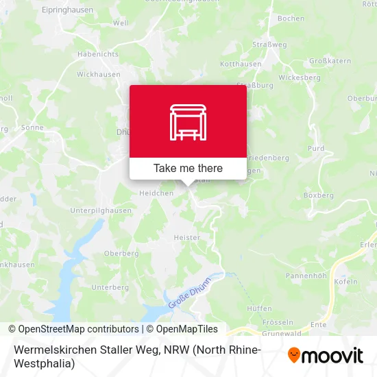 Карта Wermelskirchen Staller Weg