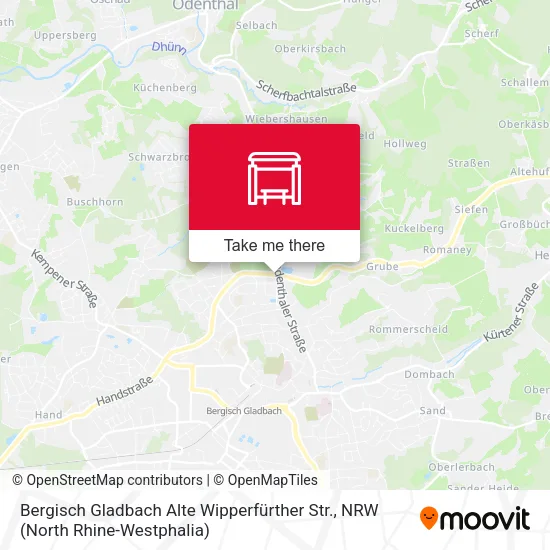 Карта Bergisch Gladbach Alte Wipperfürther Str.