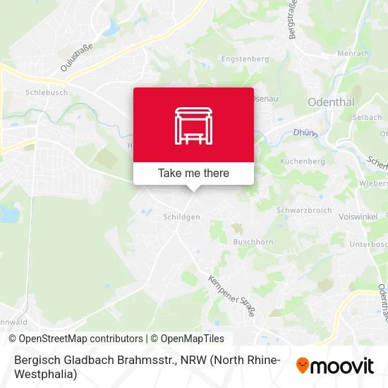 Карта Bergisch Gladbach Brahmsstr.