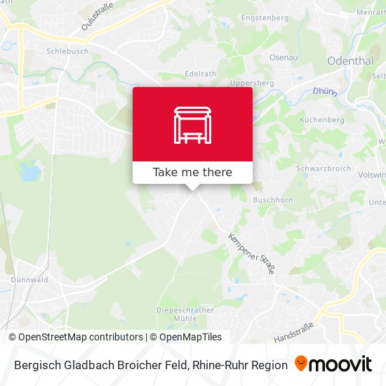 Bergisch Gladbach Broicher Feld map
