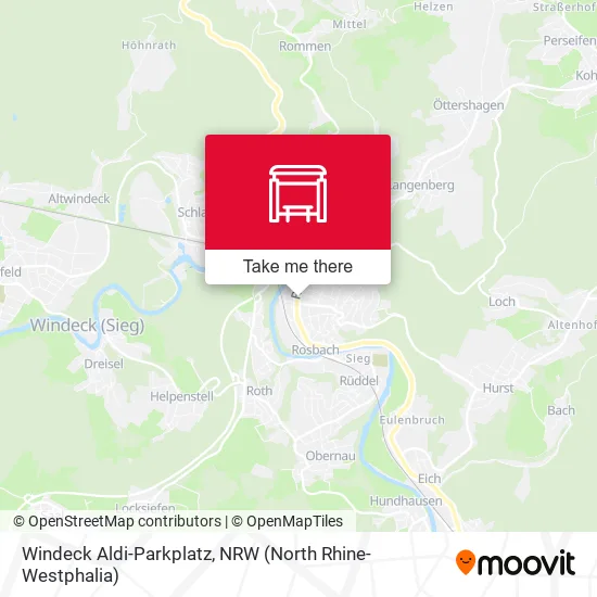 Карта Windeck Aldi-Parkplatz