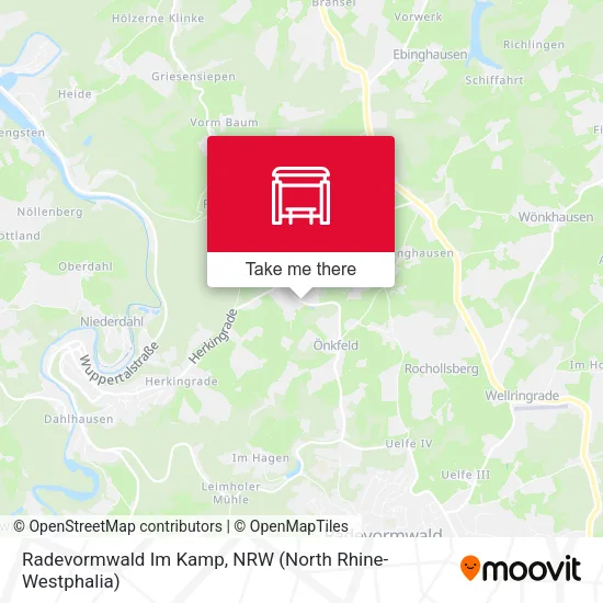 Карта Radevormwald Im Kamp