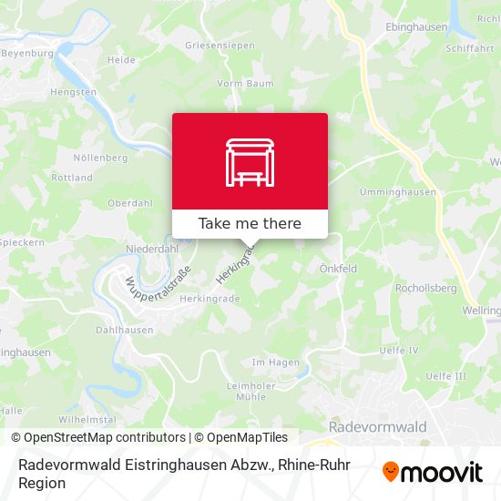 Radevormwald Eistringhausen Abzw. map