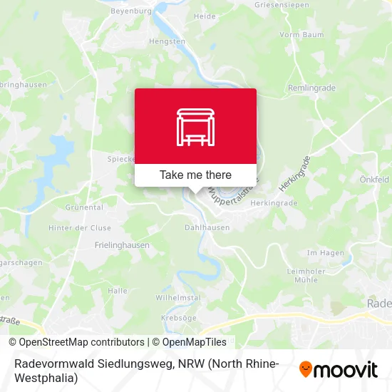 Карта Radevormwald Siedlungsweg