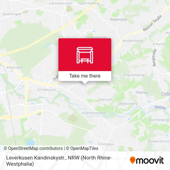 Карта Leverkusen Kandinskystr.