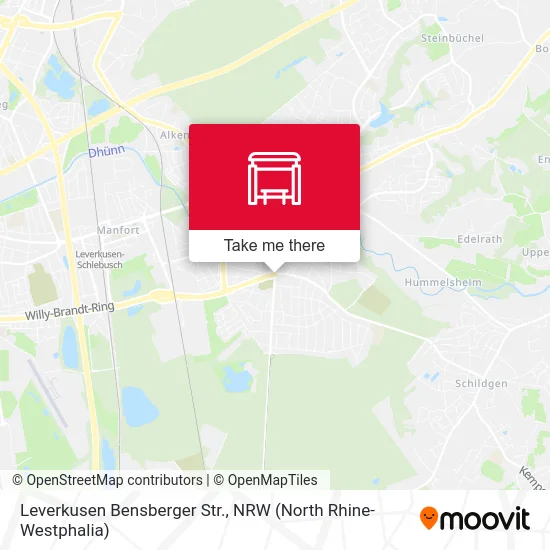 Карта Leverkusen Bensberger Str.