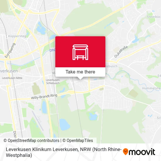 Leverkusen Klinikum Leverkusen map