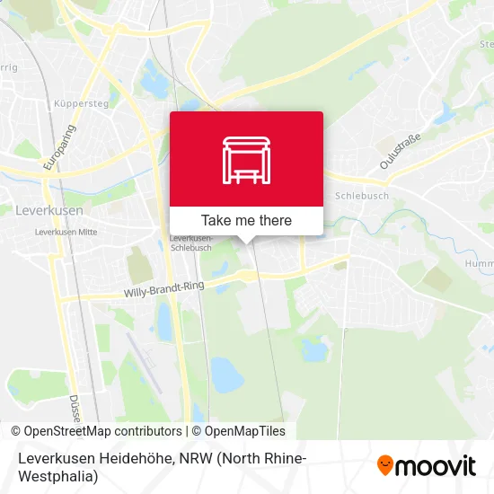 Карта Leverkusen Heidehöhe