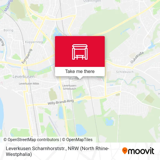 Карта Leverkusen Scharnhorststr.