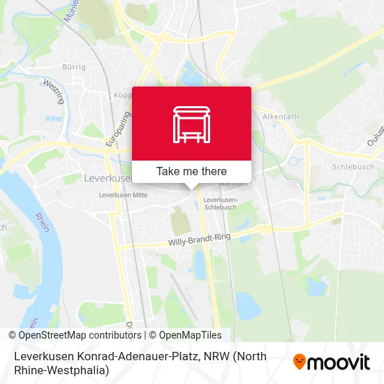 Leverkusen Konrad-Adenauer-Platz map