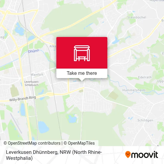 Leverkusen Dhünnberg map