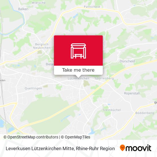 Leverkusen Lützenkirchen Mitte map