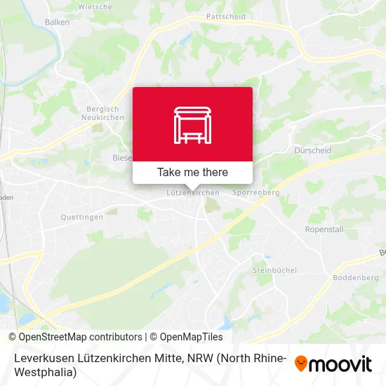 Leverkusen Lützenkirchen Mitte map