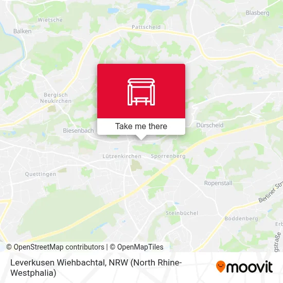 Leverkusen Wiehbachtal map