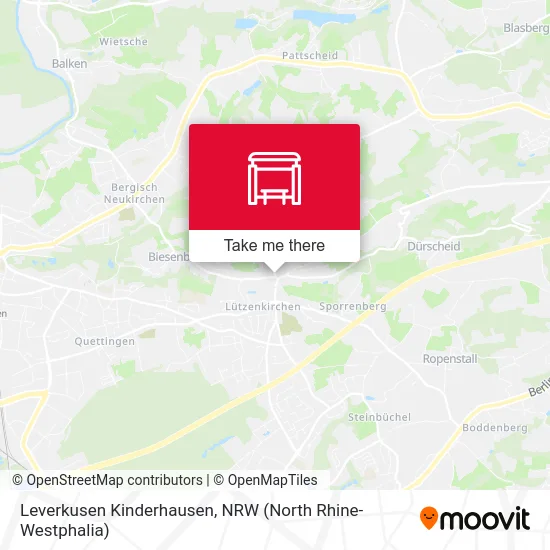 Leverkusen Kinderhausen map