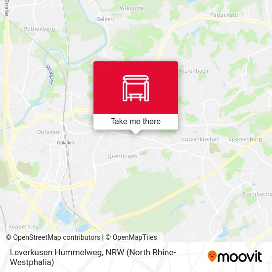 Leverkusen Hummelweg map