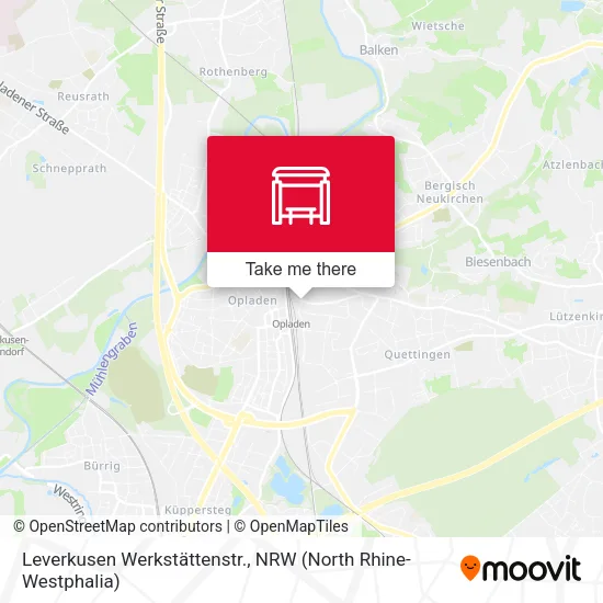 Карта Leverkusen Werkstättenstr.
