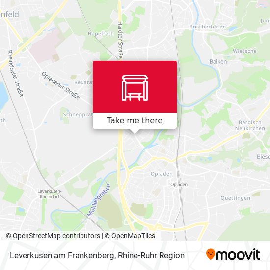 Карта Leverkusen am Frankenberg