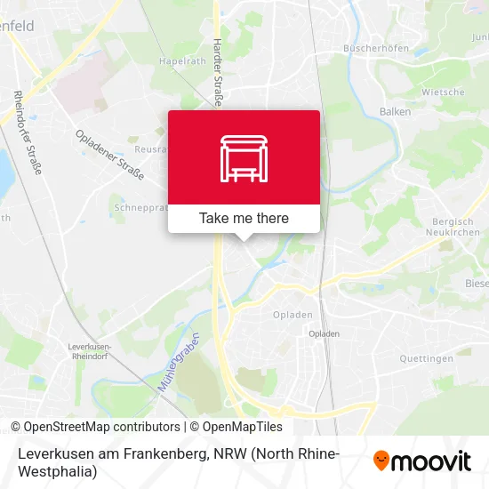 Карта Leverkusen am Frankenberg