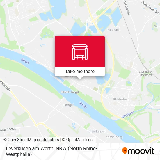Карта Leverkusen am Werth