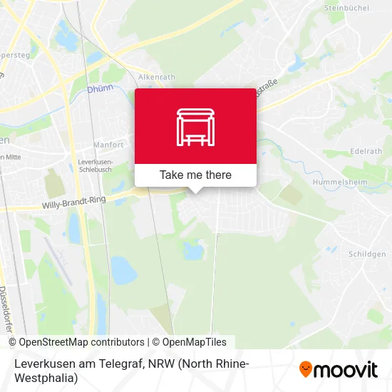 Карта Leverkusen am Telegraf