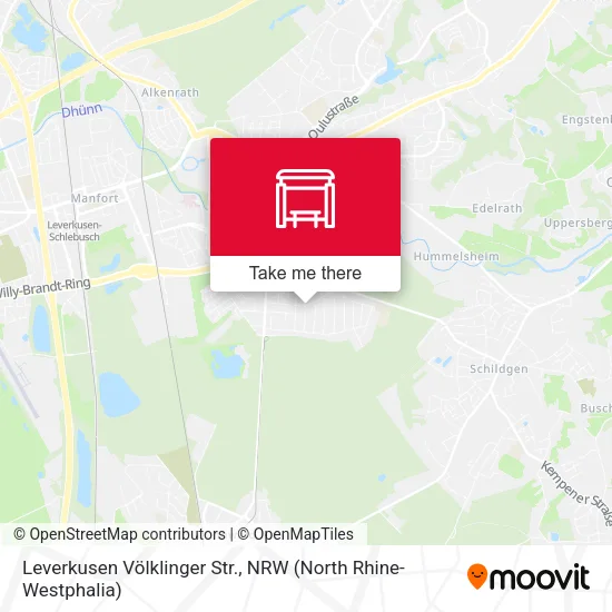 Карта Leverkusen Völklinger Str.