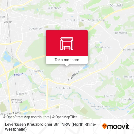 Leverkusen Kreuzbroicher Str. map