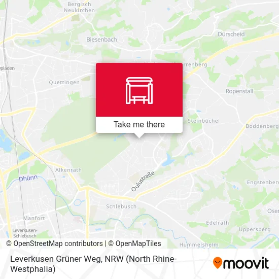 Leverkusen Grüner Weg map